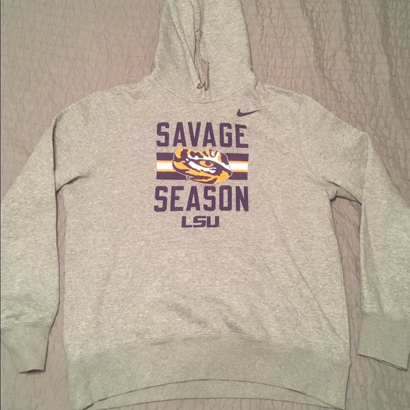 white lsu sweatshirt